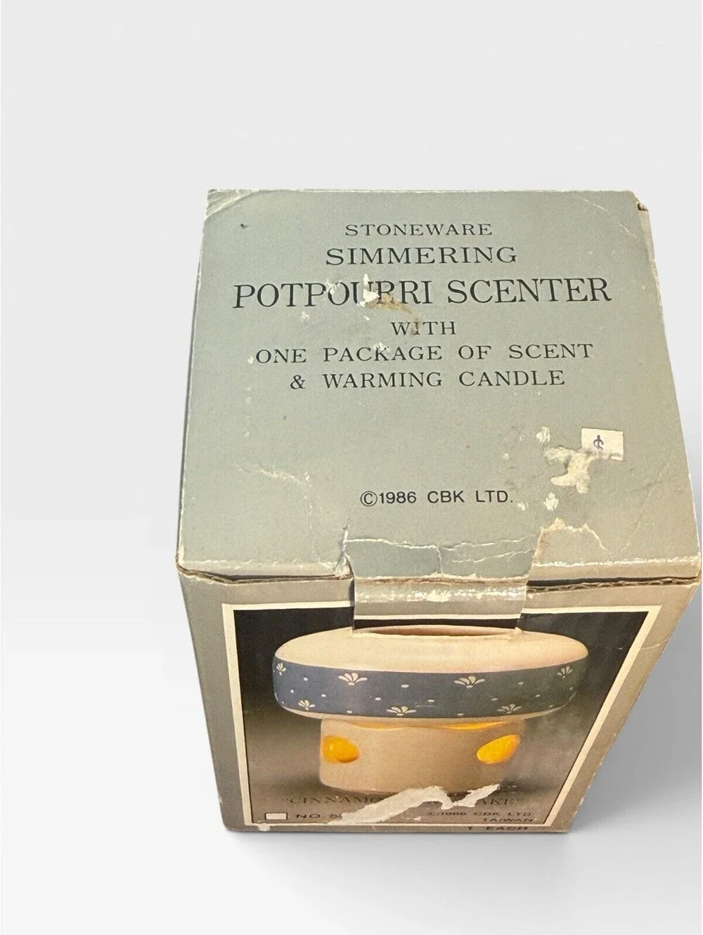 Country Collection Potpourri Simmering Pot Tealight Stoneware Apple NIB Cottage
